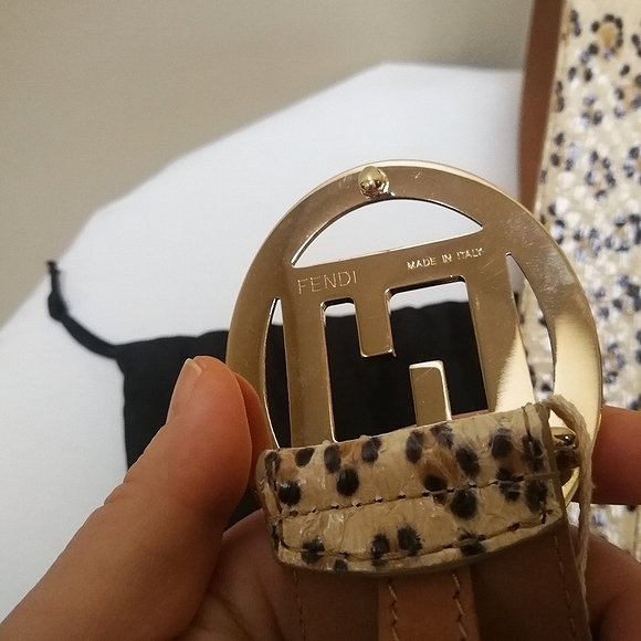 NEW Authentic Fendi Python Leather Belt (RARE) - Picture 3 of 10